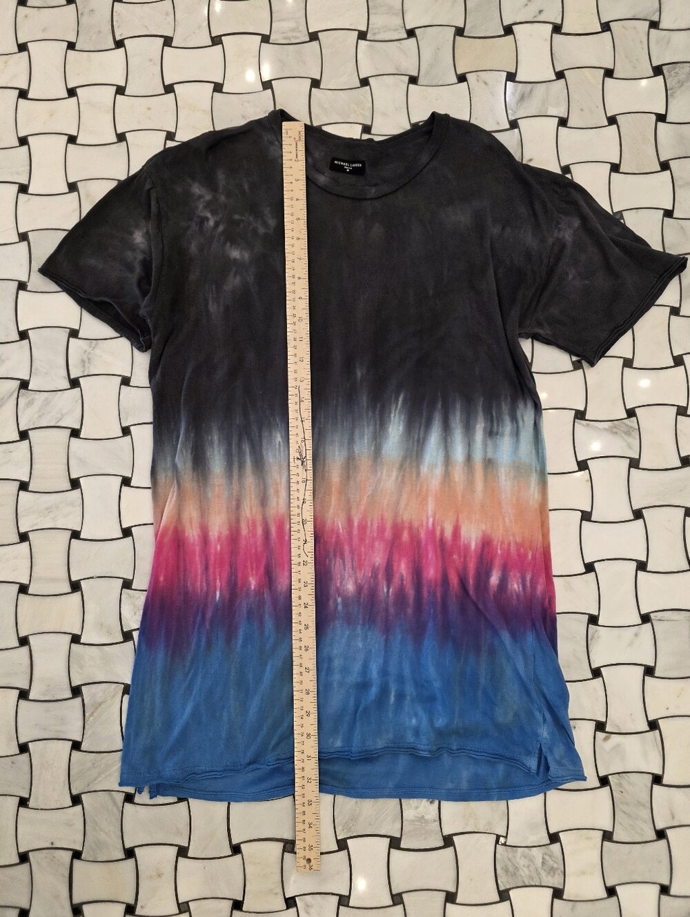 Michael Lauren Burman T-shirt Dress In Malibu Sunset 100% Supima Cotton - Picture 9 of 11